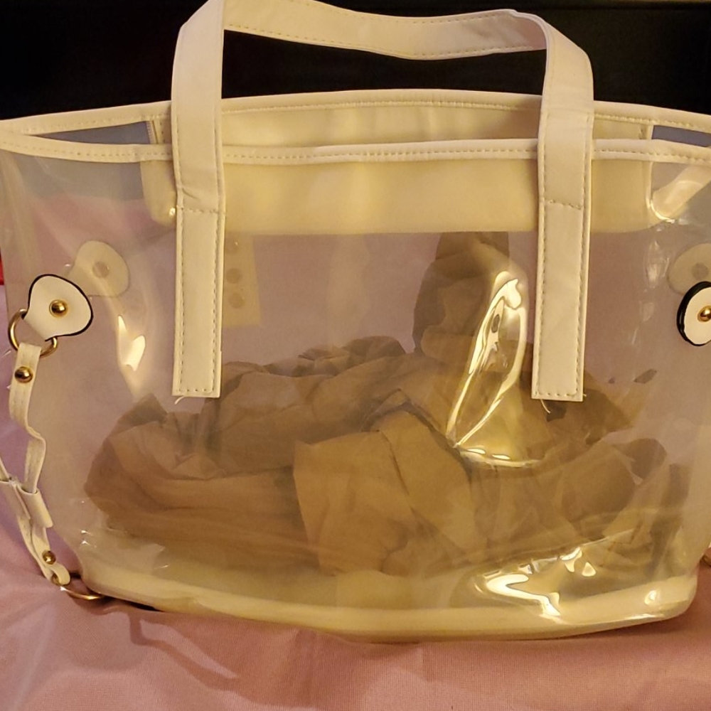Large clear tote